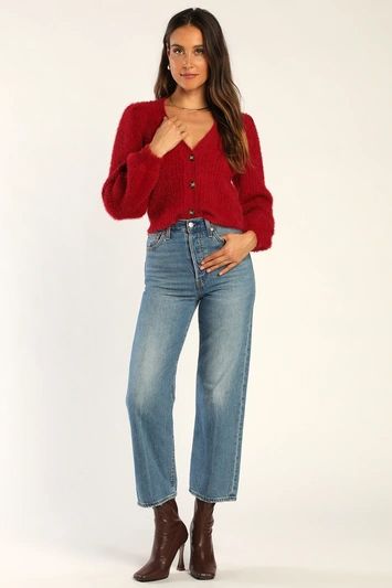 button down - Lulus Search Winter Tops For Women, Lulu Fashion, Cardigan Crop, Popular Outfits, Winter Tops, Winter Weather, Trendy Clothes For Women, Dresses Shoes, Winter Outfits Women