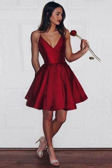 831c2f88a604a07ca94314b56a4921b8desc49660568ri Grade 8 Grad Dresses, Short Red Dress, Grad Dresses Short, Satin Homecoming Dress, Valentine Dress, Homecoming Dresses Long, Two Piece Homecoming Dress, Dress Homecoming, Dresses Homecoming