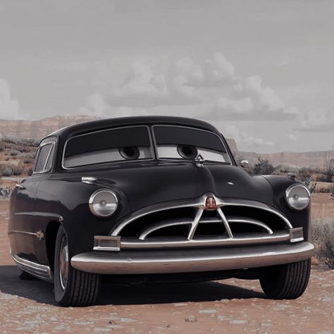 Cars Disney Characters, Doc From Cars, Black Car From Cars Movie, Cars Icons Aesthetic, Cars Icons Disney, Doc Cars, Doc Hudson Cars, Cars Doc Hudson, Cars Icon