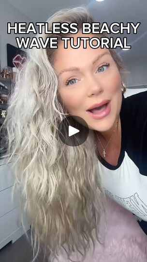 24K views · 1.5K reactions | easy beach day heatless wave hair tutorial 🌊

Ion Sun Care Heat Protective Spray
Ion Sun Care Air Dry Cream
Ion Sun Care Sea Salt Spray (OBSESSED with this stuff! So good for a natural beachy waves look!)
All products used can be found at @sallybeauty #SallyBeautyPartner

 #hair #hairtutorial #hairreels #reels #beauty #beautyhacks #hairhacks #beachywaves | KELLY STRACK | kellystrackofficial · Original audio Natural Beachy Waves, Wave Hair Tutorial, Heatless Beach Waves, Kelly Strack, Beachy Waves Tutorial, Beach Wave Spray, Heatless Waves, Air Dry Cream, Sea Salt Spray