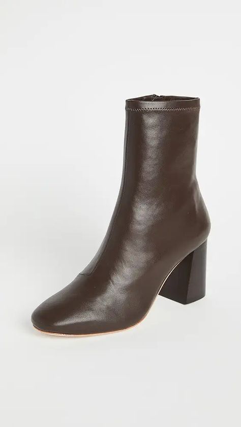 Brown boot | Shopbop How To Wear Ankle Boots, Loeffler Randall Shoes, Block Heel Boots, Chunky Block Heels, Loeffler Randall, The Gray, Perfect Shoes, Heel Boots, Rubber Heels