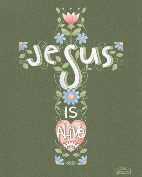 Resurrection Sunday Wallpaper, Easter Jesus Resurrection, Wedding Garden Decorations, Word Pictures Art, Karla Dornacher, Risen Christ, Jesus Easter, Bible Journaling Supplies, Christian Graphics