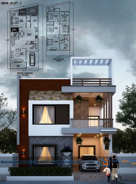 Your loving designs are just one click from you !!!! With the world class architectu… | Modern small house design, Small house elevation design, Duplex house design Two Floors House Elevation, 2 Story House Elevation, 3 Floor Elevation Design, 20×50 House Elevation, 20 40 House Elevation, 2 Floor Elevation Design, 2 Floor Elevation Design Modern, Elevations Architecture, Commercial Elevation