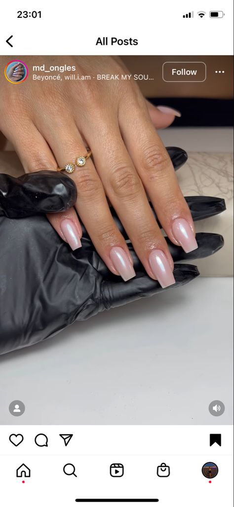 Classic Nails Elegant Square, Tapered Square Chrome Nails, Squared Chrome Nails, January Square Nails, Nails Square Medium Design, Jesus Inspired Nails, Neutral Chrome Nails Square, Nails Chrome Square, Square Chrome French Tip Nails