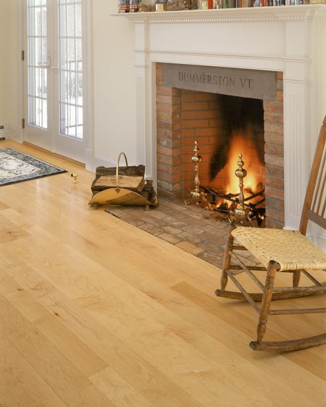 Maple Flooring Living Room, Hardwood Floor Scratches, Maple Wood Flooring, Maple Flooring, Types Of Hardwood Floors, Wide Plank Floors, Maple Hardwood Floors, Toronto Houses, Maple Floors