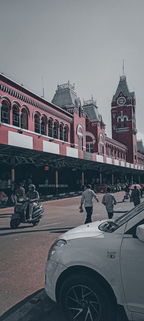 Indian Railway Station Photography, Chennai Railway Station, Railway Station Photography, Chennai Central Railway Station, Chennai Central, Indian Tourism, Station Photography, Train Pics, Pikachu Drawing