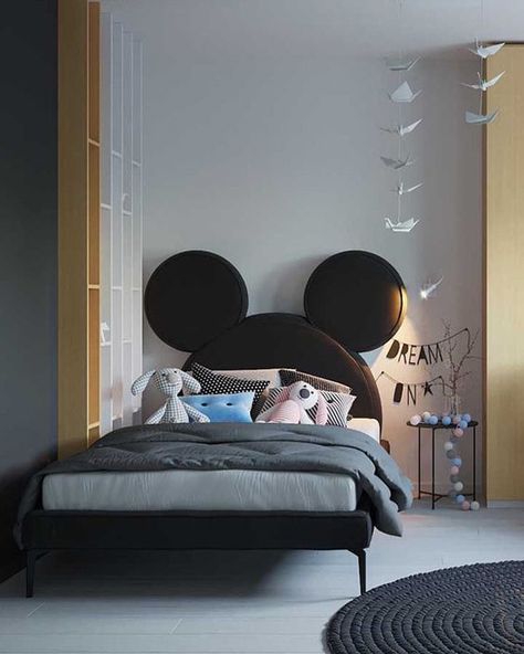 25 Most Adorable Headboard Ideas That Kids Will Love | Home Design And Interior Deco Disney, Romantic Bedroom Decor, Kids Bedroom Designs, Kids Bedroom Design, Bedroom Design Ideas, Headboard Designs, Kids Interior, Baby Bedroom, Chic Bedroom