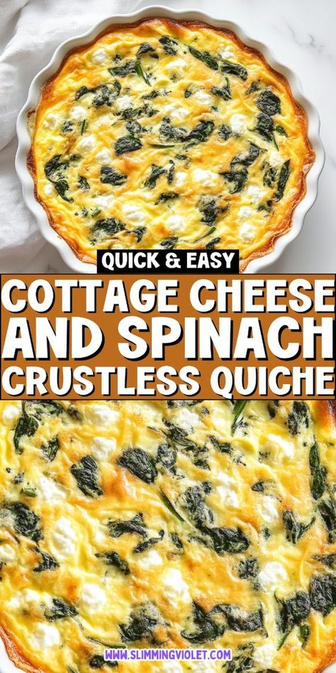 These cottage cheese crustless quiche recipes are perfect for a quick, healthy, and high-protein meal! Easy to make and full of flavor, they’re ideal for breakfast, lunch, or dinner. Save this pin and check out the recipes for a no-fuss, nutritious dish! No Cheese Quiche Recipes, High Protein Mini Quiche, Kiesh Recipes Breakfast Healthy, Spinach Quiche With Cottage Cheese, Clean Quiche Recipes, Egg Recipes Gluten Free, Crustless Frittata Recipes, Egg Cottage Cheese Tortilla Quiche, Keto Meals With Cottage Cheese