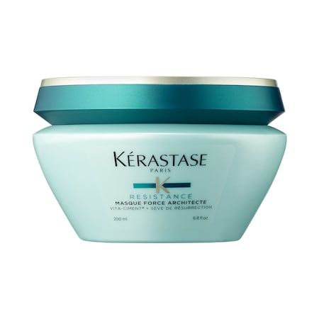 Kérastase - Resistance Mask for Damaged Hair 6.8 oz/ 200 mL Kerastase Hair Mask, Damaged Hair Diy, Mask For Damaged Hair, Kerastase Hair, Strengthening Hair, Best Hair Mask, Hair Mask For Damaged Hair, Frizz Free Hair, Diy Hair Mask