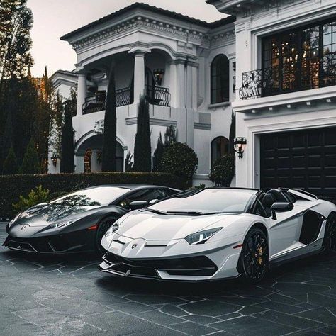 Rich Life Old Money, Luxurious Cars Aesthetic, Cool Sports Cars Lamborghini, Luxury House With Cars, Mansion With Cars, Car Wallpaper Lamborghini, Rich Cars Luxury, Luxury Cars Aesthetic, Lamborghini Aesthetic