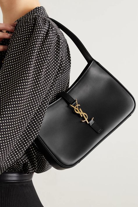 Ysl Purse, Shoulder Bag Outfit, Sacs Design, Bags Aesthetic, Black Shoulder Bag, Black Purses, Saint Laurent Bag, Cute Bags, Mr Porter