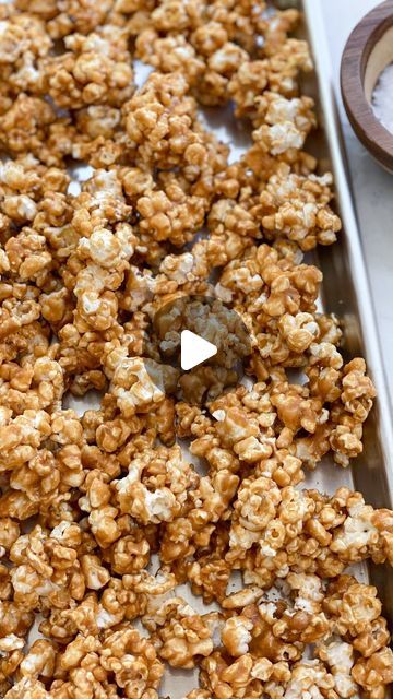 Brooke Homec | SALTED sweets on Instagram: "Easy Homemade Caramel Corn…
This is the crunchy kind of caramel corn that’s loaded with flavor & slow baked in the oven, not the sticky chewy kind that gets stuck all over your hands and teeth. 

Comment CARAMEL and I’ll send the recipe link right to you. 

#thesaltedsweets #caramelcorn #homemadecaramel #falltreats" Caramel Chex Mix, Homemade Caramel Corn, Chex Mix Recipes, Mix Recipes, Caramel Corn, Popcorn Recipes, Chex Mix, Homemade Caramel, Fall Treats