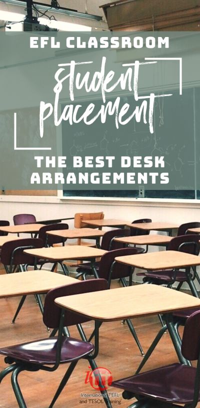 Getting Student Placement Right - The Best Desk Arrangements for EFL Students | ITTT | TEFL Blog Student Desks Arrangement, Desk Arrangement, Desk Arrangements, Classroom Desk, Creative Lesson Plans, Student Desks, School Desks, Teaching Phonics, Teacher Tips