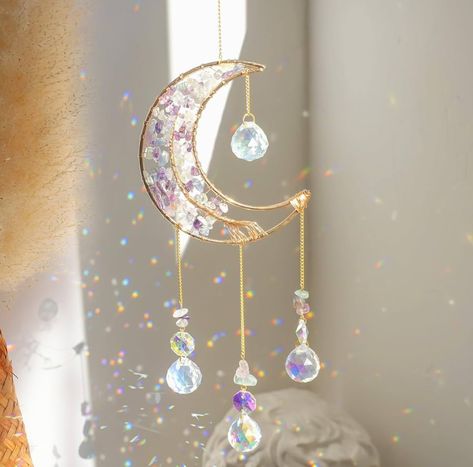 Crystal Dream Catcher, Window Prism, Indoor Window, Stay Wild Moon Child, Crystal Moon, Rainbow Maker, Garden Windows, Moon Crystal, Buy Crystals