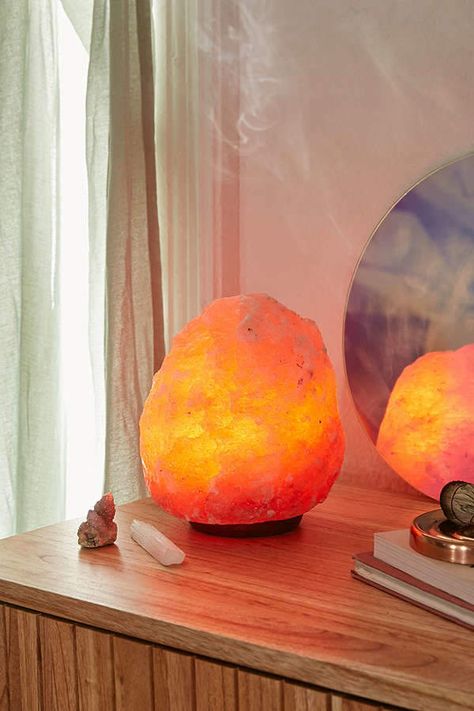 Salt Lamp Decor, Large Himalayan Salt Lamp, Weird Decor, Himalayan Rock Salt Lamp, Nik Naks, Salt Rock Lamp, Himalayan Salt Crystals, Salt Lamps, Himalayan Salt Lamp