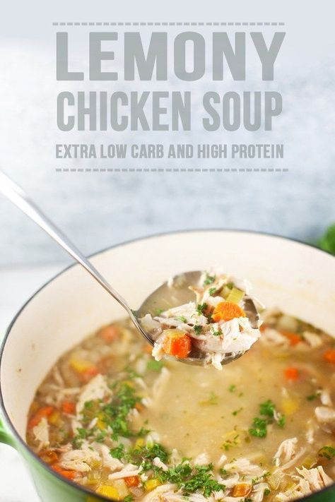 Lemony Chicken, Fat Burning Soup, Rotisserie Chicken Breast, Macro Friendly Recipes, Macro Meals, Rotisserie Chicken Recipes, High Protein Low Carb, Chicken Soup, Rotisserie Chicken