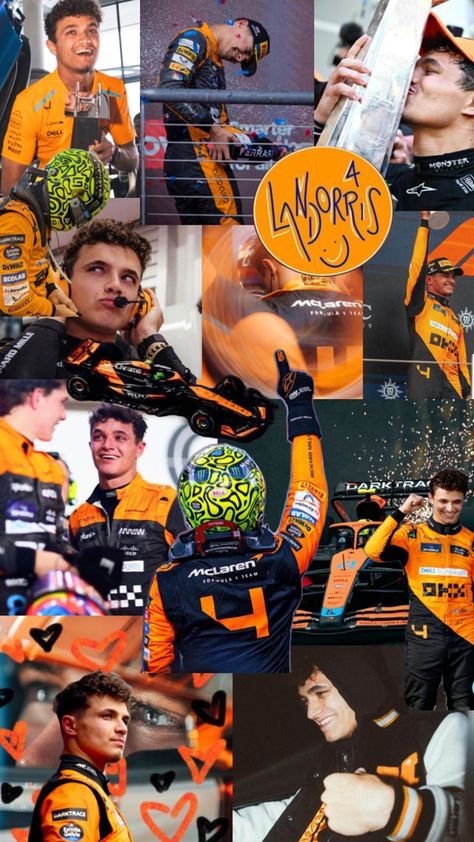 Collage of Lando Norris Formula 1 Iphone Wallpaper, Mclaren Formula 1, Mclaren F1, 1% Wallpaper, Formula 1 Car, Richard Mille, Lando Norris, F1 Racing, F1 Drivers