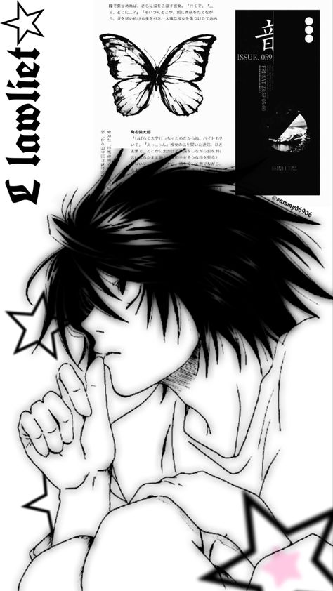 L Anime Wallpaper, L Lawliet Lockscreen, Ryuzaki Wallpaper, L Lockscreen, L Aesthetic Wallpaper, L Phone Wallpaper, L Lawliet Aesthetic, Y2k Anime Wallpaper, Deathnote Wallpapers