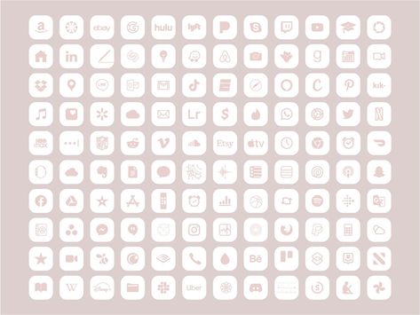 Iphone Ios 14 App Icons Theme Pack 240 Soft Pink Icons image and visual related images Shortcuts App Icons, Soft Pink Icons, App Icons Aesthetic, Shortcut Icon, Ios App Iphone, Application Iphone, Pink Icons, Iphone Home Screen Layout, Themes App