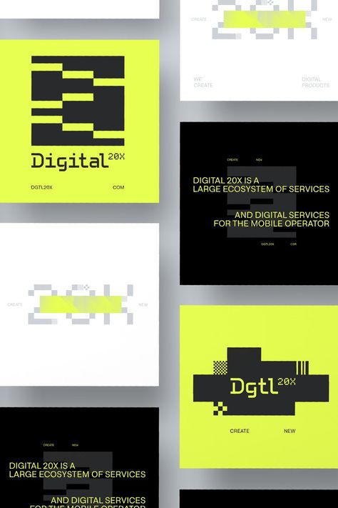 Digital 20X is a large ecosystem of services for the mobile operator. Minimalist Marketing, Corporate Minimalist, Corporate Branding Design, Business Conference Flyer, Corporate Banner, Pixel Sorting, Logo Design Inspiration Creative, Data Visualization Design, Tech Branding