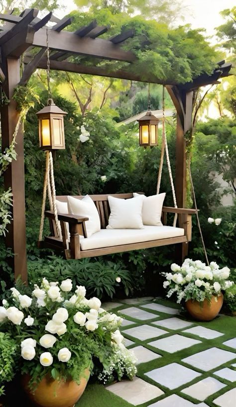 Wall Garden Design, Outdoor Room Ideas, Garden Corner Ideas, Balcony Patio Ideas, Small Garden Landscape, Front Garden Landscape, Courtyard Gardens Design, Modernist Architecture, Backyard Gazebo