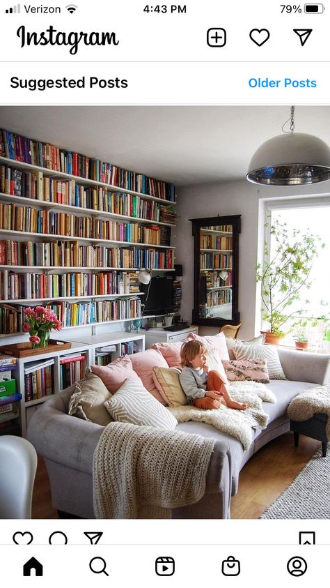 All About Books, Home Library Rooms, Weekend Mode, Inner Sanctum, Public Libraries, Bookshelves In Living Room, Home Library Design, Living Room Goals, About Books