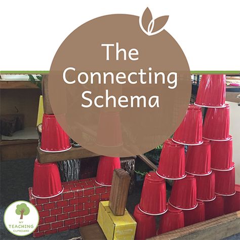 The connecting schema is all about how things connect and separate. If you have children in your ... Schemas Early Years, Schema Ideas, Play Schemas, Tuff Tray Ideas Toddlers, Play Based Classroom, Wind Ornaments, Morning Activities, Science Units, Play Based Learning