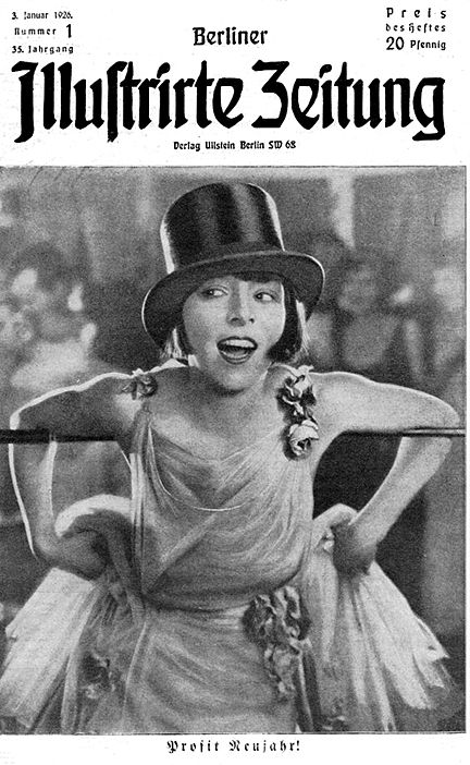 "Prosit Neujahr" (Happy New Year) Berliner Illustrierte Zeitung, January 1926. Berlin Cabaret 1920s, 1930s Berlin Fashion, 1930s Berlin, Berlin Cabaret, Anita Berber, Babylon Berlin, Colleen Moore, Weimar Republic, Louise Brooks