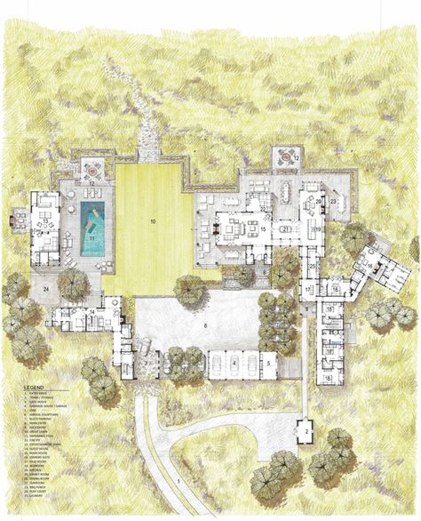 Nantucket Family Compound — Forest Studio Multifamily Compound Layout, Compound Property Plans, Multifamily Compound, Compound Plans Layout, Family Compound Floor Plans, Family Compounds Layout, Family Property Compound, Multifamily Homestead, Compound Living Home Plans