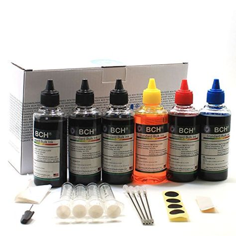 BCH Ink Cartridge refill kit. Easy to use, refills your cartridge hundreds of times and saves hundreds of dollars. One of the best purchases I ever made!! Picture Printer, Smartphone Printer, Portable Photo Printer, Computer Chip, Printer Cartridge, Hp Printer, Ink Toner, Ink Refill, Scanners