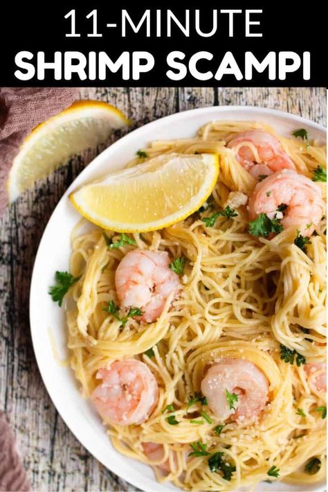 The ever elegant restaurant entree that you love to order just became so much easier to make at home! This recipe for Instant Pot Shrimp Scampi cooks in-- get this-- 3 minutes! This is a one pot meal that you’ll love to serve up, either for a quick meal for yourself or to impress at a dinner party! Instant Pot Shrimp, How To Make Shrimp, Potted Shrimp, Cooking With White Wine, Seafood Recipes Healthy, Easy Pasta Dishes, Healthiest Seafood, One Pot Meal, Shrimp Scampi