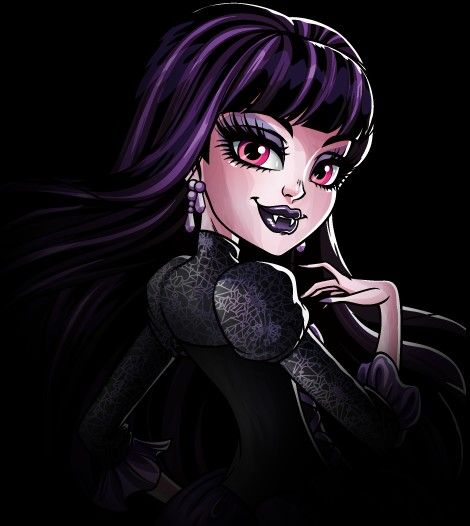 Elissabat Profile art Purple Hair, Monster High, Purple, Makeup, Hair, Clothes, Instagram, Black, Art