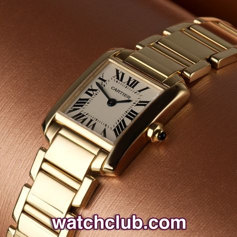 Cartier Watches Mens, Cartier Tank Francaise, Stacked Bracelets, Dress Watches, Ladies Watches, Cartier Tank, Cartier Watch, Elegant Ladies, Gold Box