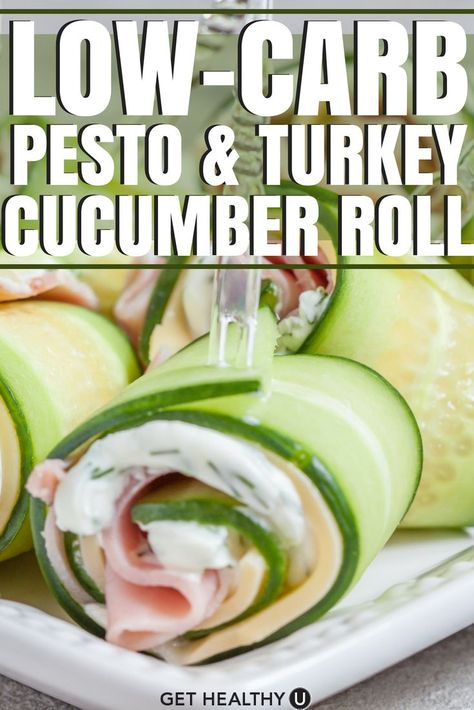 Delicious Lunch Recipes, Veggie Roll Ups, Cucumber Roll Ups, Turkey Roll Ups, Cucumber Rolls, Healthy Lunch Ideas, Delicious Lunch, Healthy Side, Healthy Mom