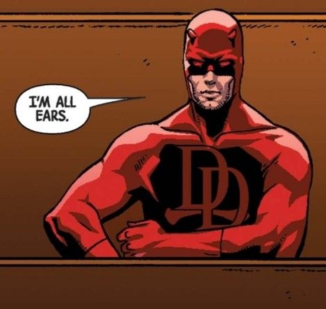 Daredevil Comic Panels, Daredevil X Punisher, Team Red Marvel, Matt Murdock Comics, Daredevil And Punisher, Daredevil Funny, Marvel Panels, Daredevil Icon, Daredevil Art