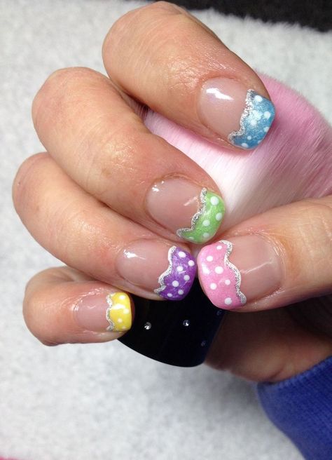 Easy and Cute Easter Nail Art Designs | Easter Nails 2023 | Spring Nails Colors French Manicure Acrylic Nails, French Tip Gel Nails, Easter Nail Art Designs, Gel Nails French, Nail Tip Designs, Easter Nail, Natural Nail Art, Easter Nail Designs, Easter Nail Art