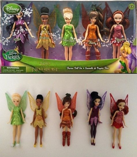 Disney Fairies Mini Doll Collection: Released with the latest Tinkerbell movie, The Legend of the Neverbeast. Set includes: Vidia, Iridessa, Tinkerbell, Fawn, and Rosetta. Iridessa Tinkerbell, Tokidoki Toys, Legend Of The Neverbeast, The Neverbeast, Tinkerbell Toys, Disney Princess Doll Collection, Disney Faries, Tinkerbell Doll, Tinkerbell Movies