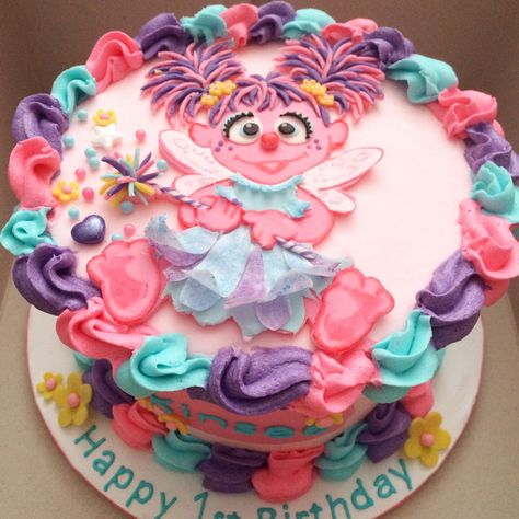 Abby Cadabby Smash Cake  on Cake Central Sesame Street Abby Cake, Abby Cadabby Birthday Cake, Abby Cadabby Birthday Party Ideas, Abby Cadabby Cake, Abby Cadabby Birthday, Abby Cadabby Party, Sesame Street Birthday Cakes, Red Birthday Cakes, Sesame Street Cake