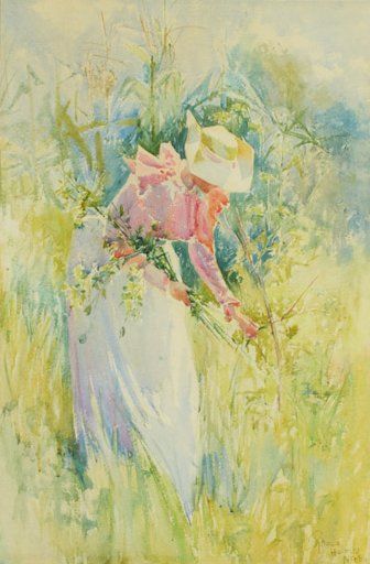 Five Female Artists You Probably Don't Know (But Should) - American Watercolor Famous Watercolor Paintings, Picking Wildflowers, American Realism, High Museum, Vintage Watercolor, Art Organization, Watercolor Artists, Post Impressionism, Watercolor On Paper