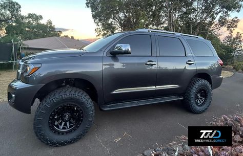 Fuel wheels! Check out this @toyota Sequoia on a set of @fueloffroad wheels. These are the Fuel D694 Covert in the size 18x9 offset +1 bolt pattern 5x150. The tires are @nittotire Trail Grappler in the size 35x12.50/18 on all corners. Note 📝 these will need a set of 14x1.5mm conical seat lug nuts. If you’re looking for a similar setup feel free to contact us direct. #tireswheelsdirect #wheels #rims #toyota #fuel #fuelwheels #fuelcovert #nitto #nittotire #nittotrailgrapplers Fuel Wheels, Toyota Sequoia, Bolt Pattern, Tires, Nuts, Fuel, Toyota, Hawaii, Wheel