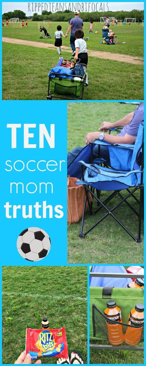 10 Things Every Soccer Mom Knows|Ripped Jeans and Bifocals Soccer Mom Must Haves, Soccer Mom Ideas, Soccer Game Snacks, Mom Snacks, Soccer Snacks, Soccer Mom Outfit, Soccer Essentials, Fit Family, Team Snacks