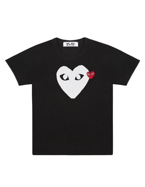 Comme Des Garcons Men, Cdg Play, Comme Des Garcons Black, Outfits Hombre, Comme Des Garcons Play, Meow Meow, White Heart, Heart On, Comme Des Garcons