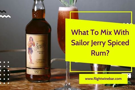 Are you a fan of spiced rum? If so, why not mix it with some other refreshing flavors to create your own signature cocktail. If you haven't already tried it, Sailor Jerry Spiced Rum is an excellent choice. Rich and smooth taste with vanilla-cinnamon notes of flavor makes this one a winner! Mixing different ingredients like juices, syrups, and spices can add complexity to the spirit and make for a truly enjoyable sipping experience. In this blog post we will look at some great options for mixi.. Spiced Rum Cocktails, Rum Cocktails Easy, Sailor Jerry Rum, Ginger Cocktails, Good Rum, Rum Cocktails, Candied Ginger, Pineapple Fruit, Sailor Jerry