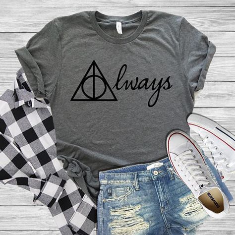 Harry Potter Shirt Harry Potter Always Always Shirt TEE Harry Potter Couples Shirts, Harry Potter Couples, Harry Potter Tshirt, Harry Potter Shirts, 7th Grade, April 22, Couple Shirts, Shirt Ideas, Boys Who