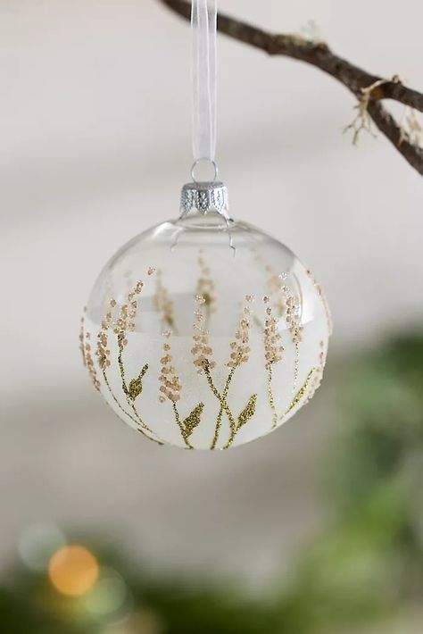 Shop: Christmas Trees, Trim the Tree, Ornaments, and Decorate | Terrain Diy Floral Ornaments, Neutral Ornaments, Anthropologie Ornaments, Purple Ornaments, Boho Ornaments, Christmas Booth, Orange Ornaments, Peacock Ornaments, Hummingbird Ornament