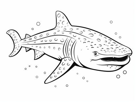 illustration of Printable whale shark to color Whale Coloring Pages, All About Sharks, Cartoon Whale, Shark Coloring Pages, Printables Free Kids, Aquatic Animals, Whale Shark, Gentle Giant, Animal Coloring Pages