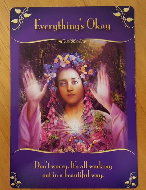 The Fairies would like you to know there's no need to worry, everything is working out perfectly for you. You may not see it yet, but the universe is working behind the scenes to ensure the perfect outcome. Stay positive and have faith, everything's okay! #fairies #angels #guidance #staypositive #havefaith Angel Tarot Cards, Angel Cards Reading, Angel Signs, Angel Oracle Cards, Angel Tarot, Oracle Card Reading, Doreen Virtue, Angel Guidance, Angel Messages