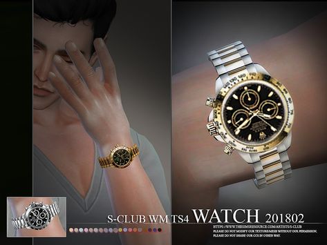 Watch for men, 3 swatches, hope you like, thank you.  Found in TSR Category 'Sims 4 Male Bracelets' Sims 4 Male Accessories Patreon, Sims 4 Male Chain Necklace, Ts4 Watch Cc, Ts4 Cc Male Jewelry, Sims 4 Cc Rolex Watch, Sims 4 Watches Cc, Male Jewelry Sims 4 Cc, Sims 4 Cc Rings Male, Sims 4 Men Jewelry Cc