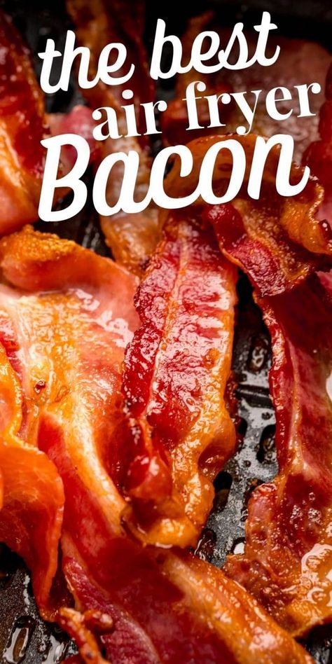 The Best Air Fryer Bacon Recipe - Sweet Cs Designs Air Fry Bacon, Easy Eggs Benedict, Air Fryer Bacon, Perfect Bacon, The Best Air Fryer, Best Air Fryer, Easy Bacon, Breakfast Recipes Sweet, Bacon Recipe