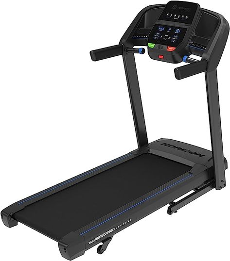 Horizon Fitness T101 Folding Treadmill with Incline for Running and Walking with Bluetooth Connectivity 300 lb Capacity, Running Machine for Home Exercise Foldable Treadmill, Running Machines, Folding Treadmill, Treadmill Workout, Running On Treadmill, Energy Saver, Exercise Routine, Hydraulic Systems, At Home Gym